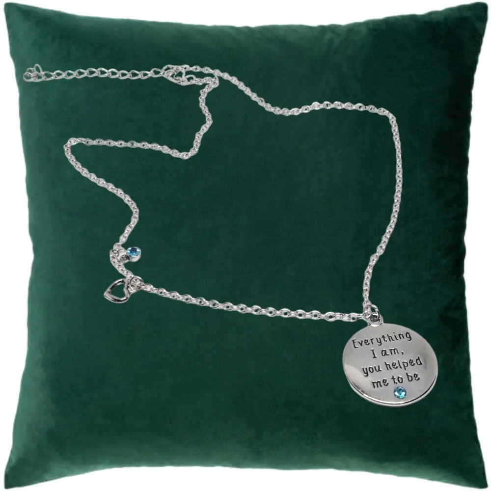 Everything I am, you helped to be - Stainless Steel Necklace. NWOT